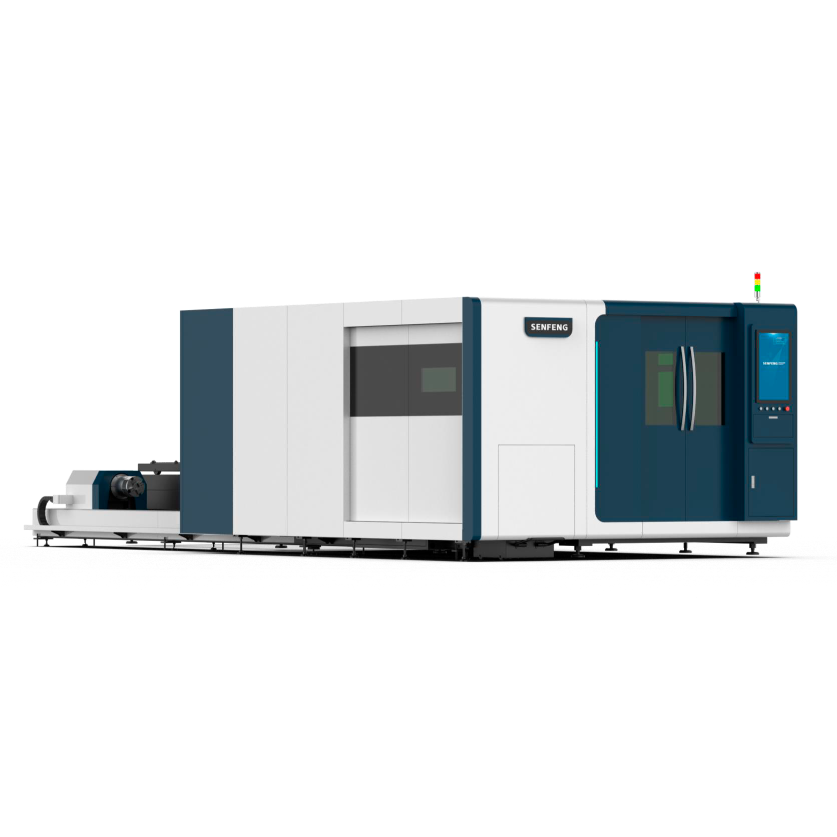 Оптоволоконный лазер в кабине для листов и труб SF3015HMC/6000 Raycus