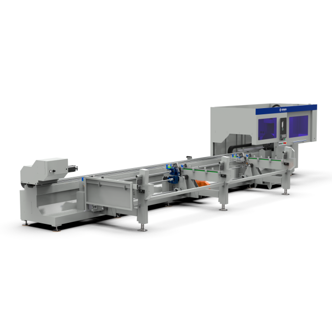 Оптоволоконный лазерный труборез с наклонной головой и полуавтоматической системой погрузки A12-C/3000 Raycus