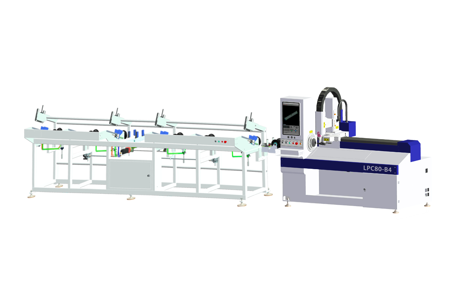  Высокоскоростной лазерный труборез LPC80-B4-CF6000 — лазерный труборез 1500 Вт, 2000 Вт