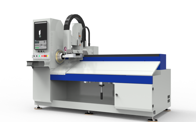 Высокоскоростной лазерный труборез с сервозахватом и полуавтоматической системой погрузки труб LPC80-B5-CF6000/1500 Raycus