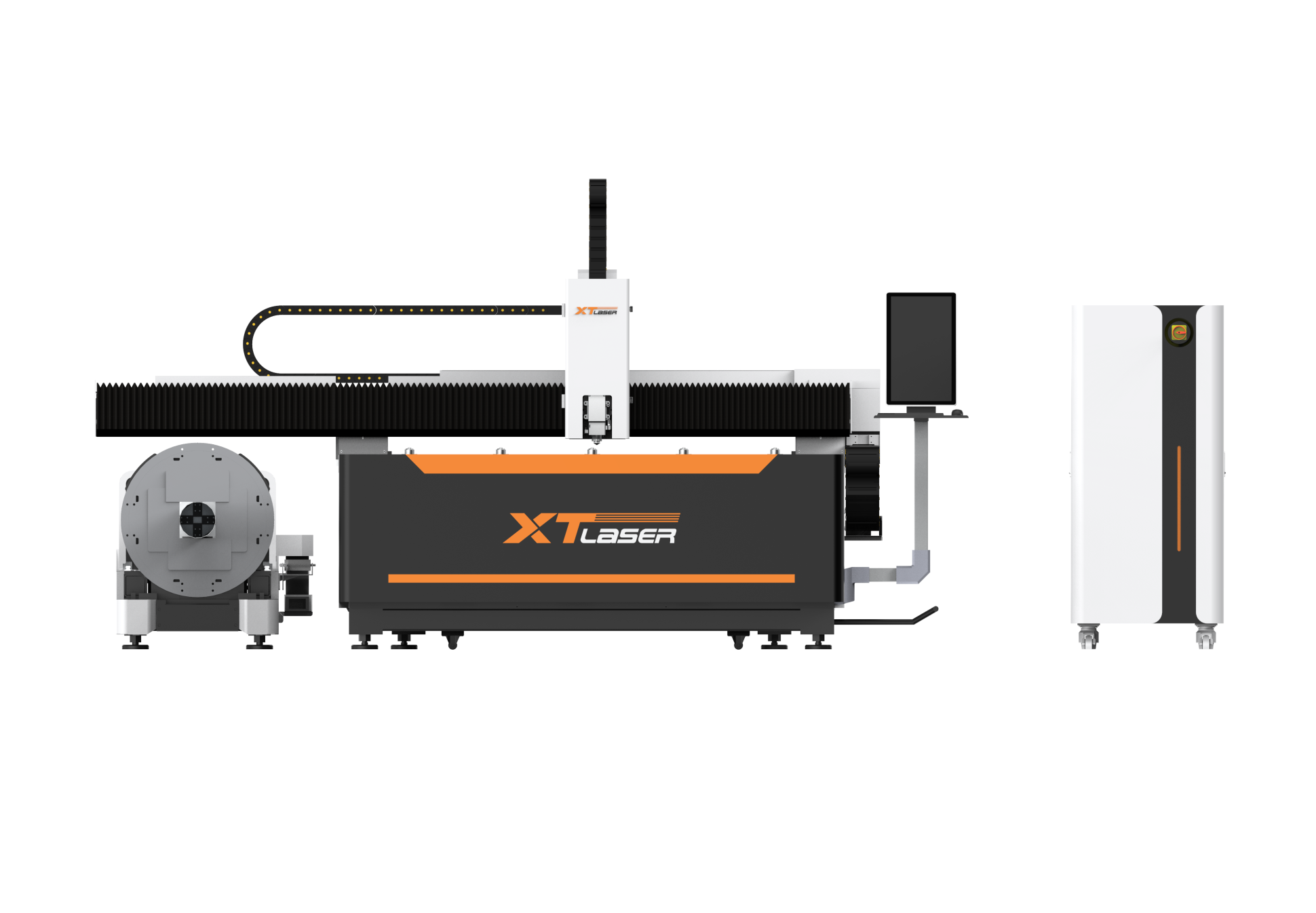 Оптоволоконный лазер для листов и труб со сменным столом XTC-1530ET/6000 Raycus/Reci