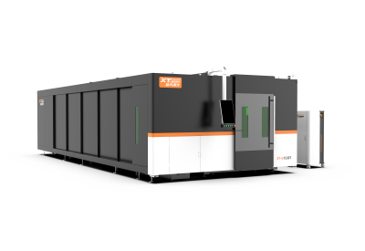 Оптоволоконный лазер в кабине с труборезом и сменным столом XTC-2060GT/6000 Raycus