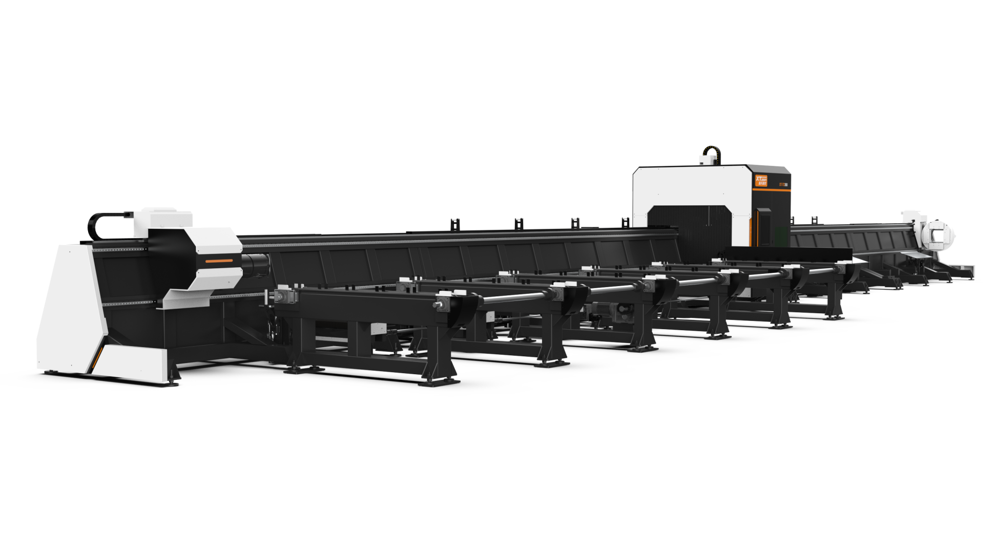Оптоволоконный лазерный труборез с 3-мя патронами и автоматической погрузкой XTC-TX360-1212-3C/6000 Raycus