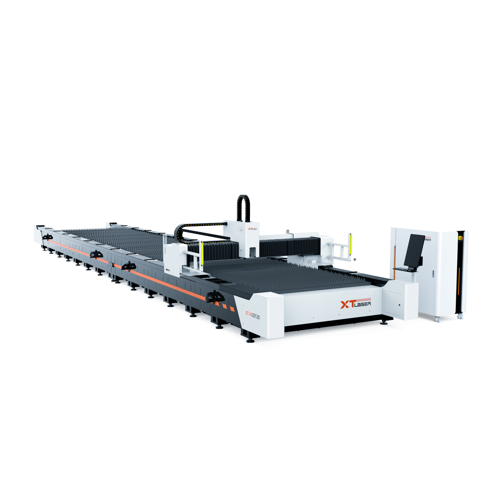 Широкоформатный оптоволоконный лазер для резки металла XTC-20120W/12000 Raycus