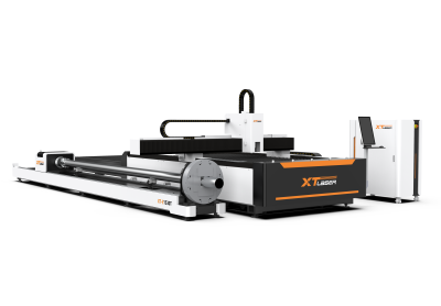 Оптоволоконный лазер для резки листового металла и труб со сменным столом XTC-1530ET/2000 Raycus/Reci