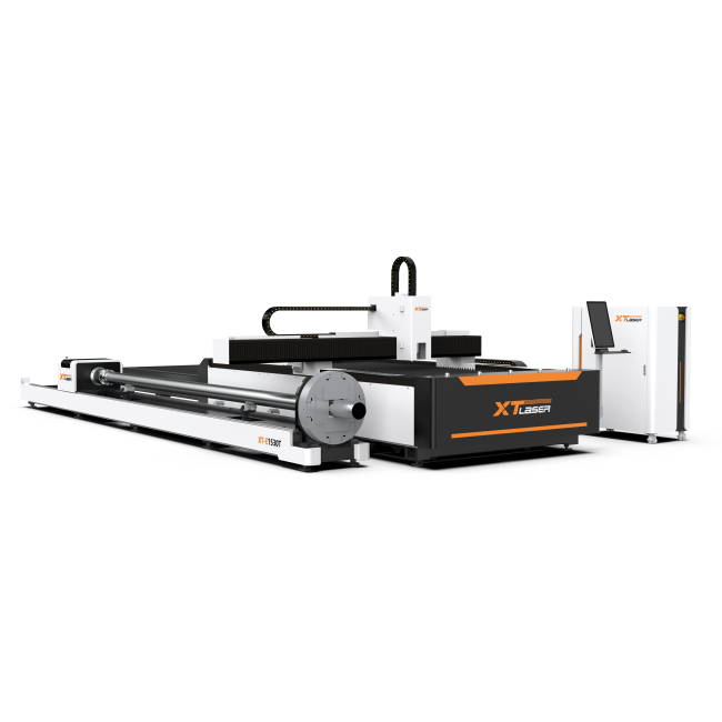 Оптоволоконный лазер для листов и труб со сменным столом XTC-1530ET/3000 Raycus/Reci