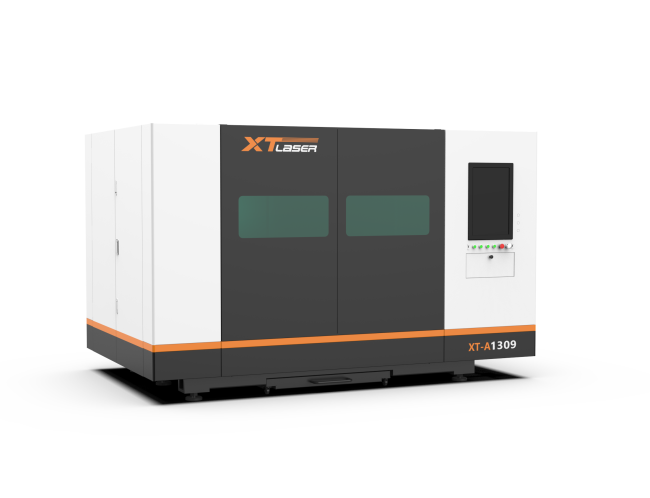 Оптоволоконный лазер для резки металла в защитной кабине XTC-1309A/3000 Raycus