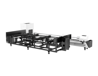 Оптоволоконный лазер для резки труб с полуавтоматической системой загрузки труб XTC-QT240S/3000 Raycus