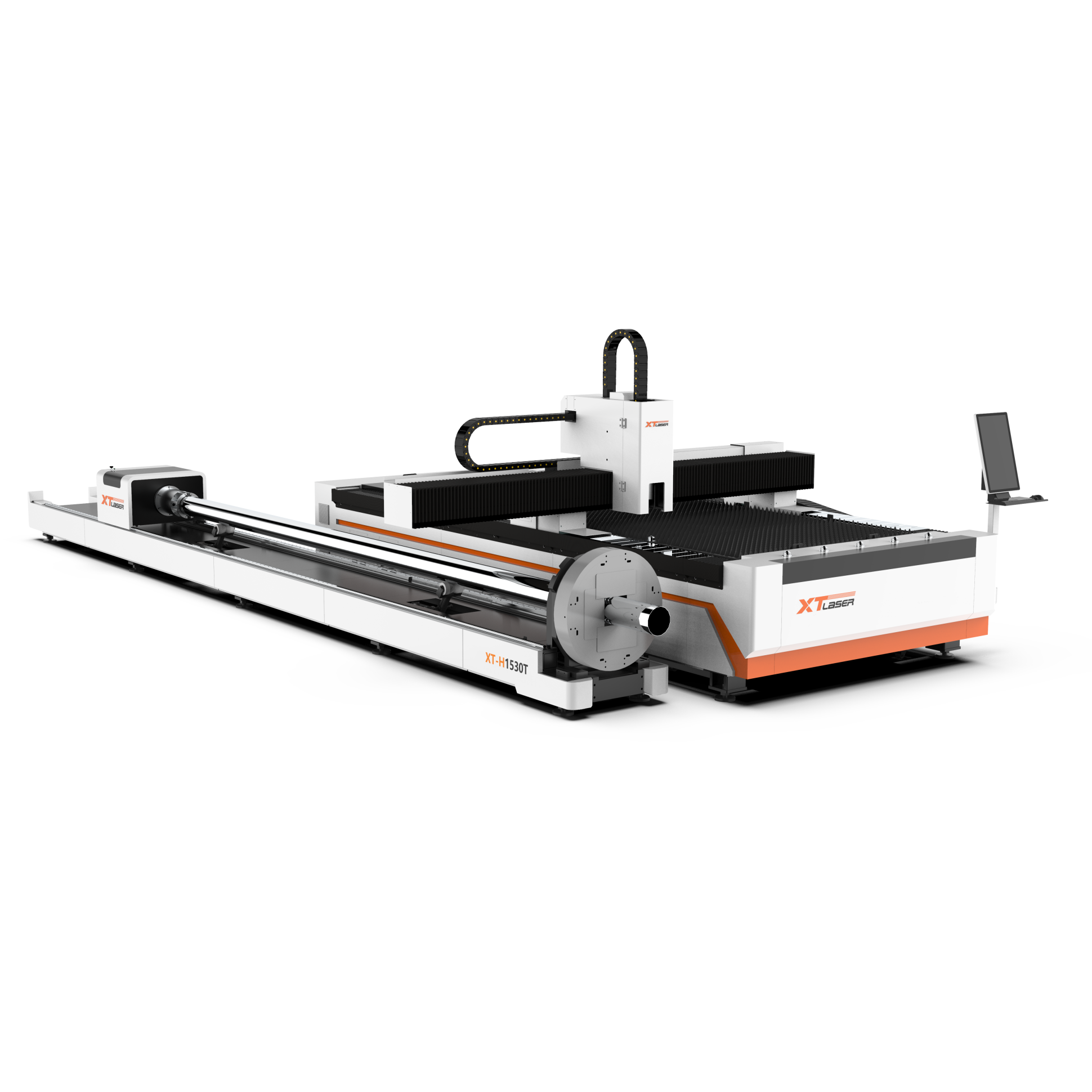 Оптоволоконный лазерный станок для резки листов и труб XTC-1530HT/3000 Raycus/Reci
